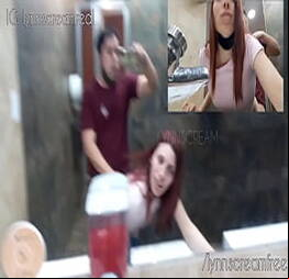 Risky public fuck at mc donalds bathroom until cum in ass lynnscreamreal public adventures